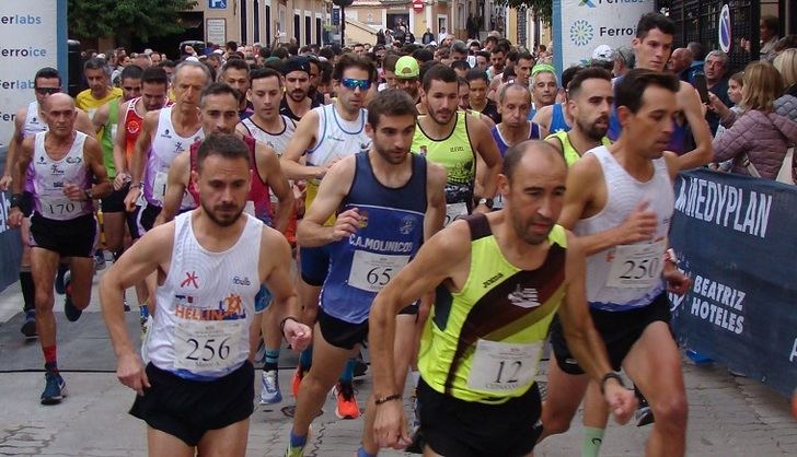 Javier Martínez (Molinicos) y Carmen Risueño (DSC Running), ganadores de la Carrera Popular de Liétor
