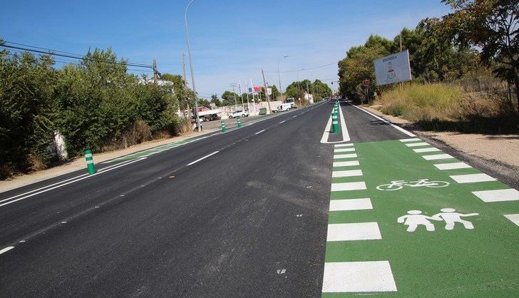 El Ayuntamiento de Albacete termina la construcción de un nuevo tramo de carril bici en la carretera de Jaén