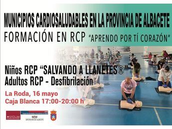 80 niños y 100 adultos se formarán este jueves en RCP en La Roda de la mano de la Diputación y la UCLM