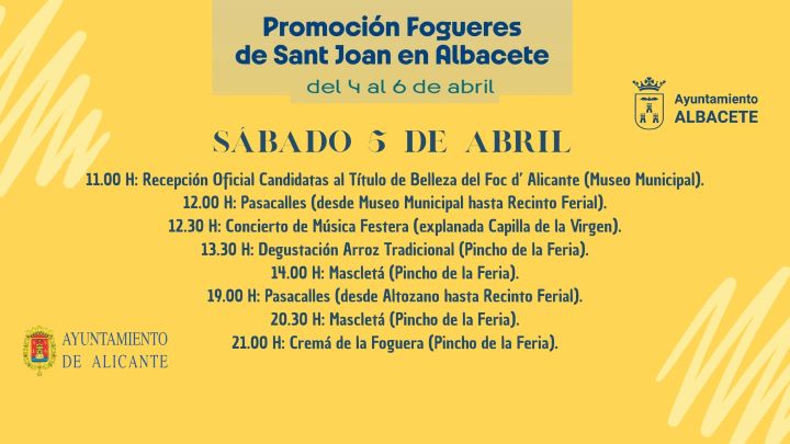 Alicante y Albacete se unen para celebrar las Hogueras de San Juan con un gran evento el 5 de abril
