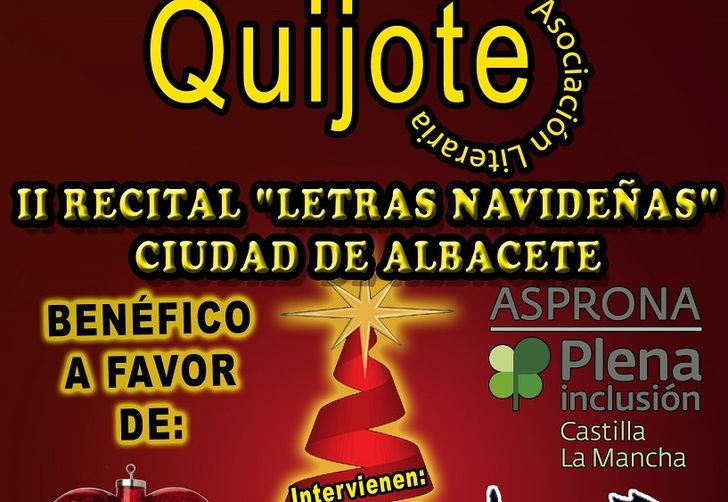 Albacete se prepara para el II Recital Letras Navideñas a favor de Asprona