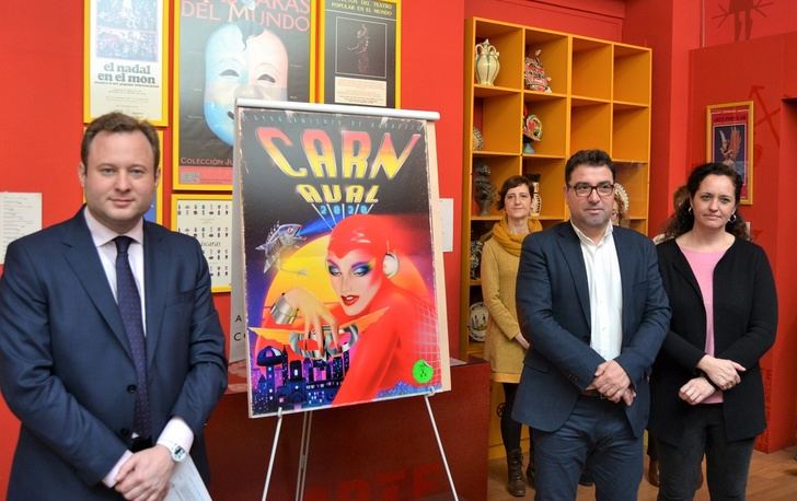 Manuel Casero gana el Concurso del Cartel del Carnaval de Albacete con una propuesta ‘retrofuturista’