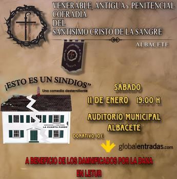 La Cofradía del Santísimo Cristo de la Sangre organiza una obra benéfica para ayudar a Letur tras la DANA