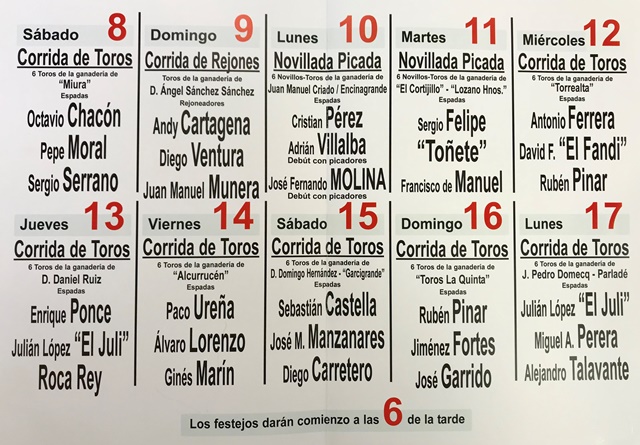 La Feria Taurina de Albacete 2018 ya tiene sus carteles cerrados