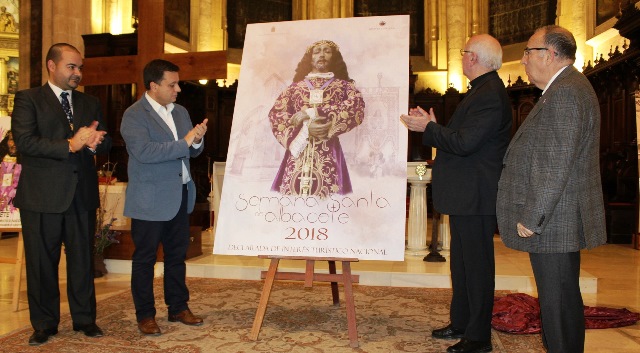 Un momento de la presentación del cartel de la Semana Santa de Albacete 2018