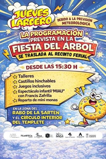 El Ayuntamiento de Albacete traslada las actividades de Jueves Lardero al Recinto Ferial por mal tiempo