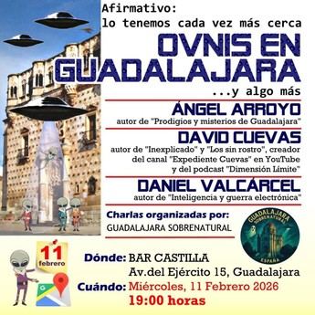 Charla sobre avistamientos de ovnis en Guadalajara este miércoles