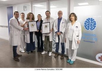 El Hospital de Guadalajara recibe el Premio Diamante de la Sociedad Europea de Ictus