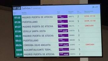 Huelga de maquinistas causa caos en trenes de Ciudad Real y Puertollano