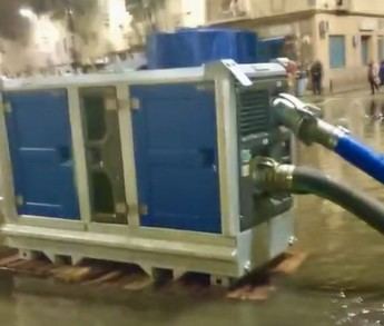 Aqualia despliega bombas para mitigar inundaciones en Talavera de la Reina