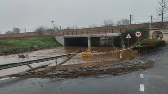 Diecinueve carreteras cerradas en Ciudad Real por lluvias intensas