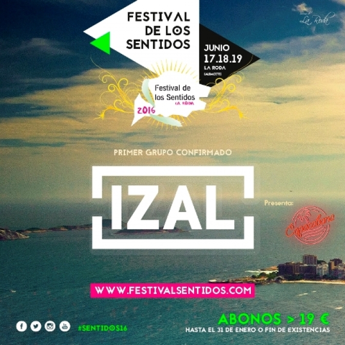 IZAL actuará en el Festival de los Sentidos 2016
