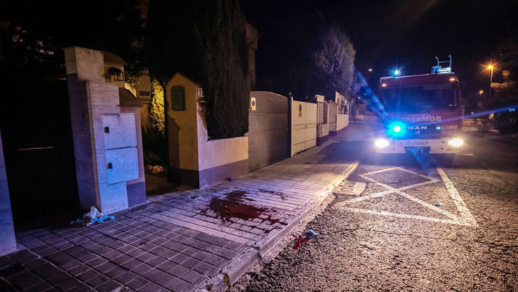 Imagen de la sangre tras el crimen de enero del año pasado.