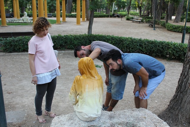 El Ayuntamiento de Albacete hace un llamamiento al civismo con las esculturas del Parque Abelardo Sánchez