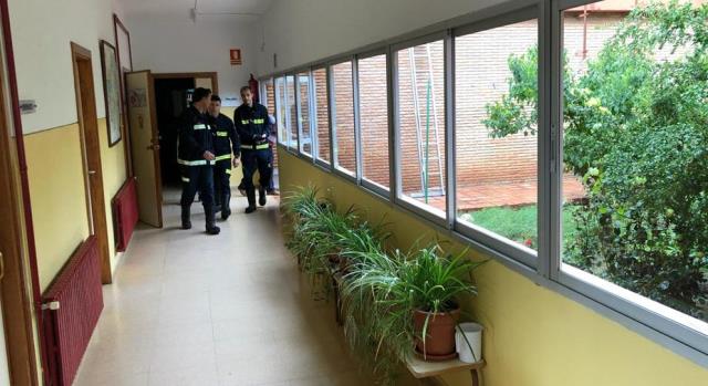 El Colegio de Cenizate no ha sufrido daños en su estructura tras las fuertes lluvias y podrá abrir con normalidad