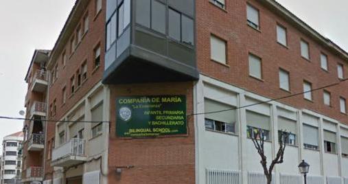 Imagen de la fachada del colegio Compañía de María 'La Enseñanza', en Albacete.