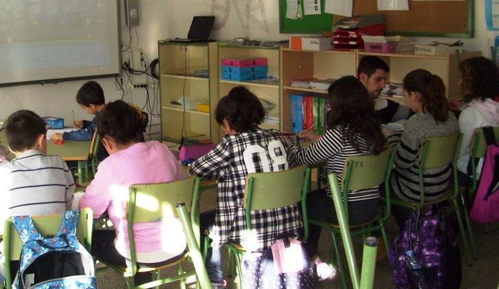 Imagen de archivo de un colegio de Castilla-La Mancha.