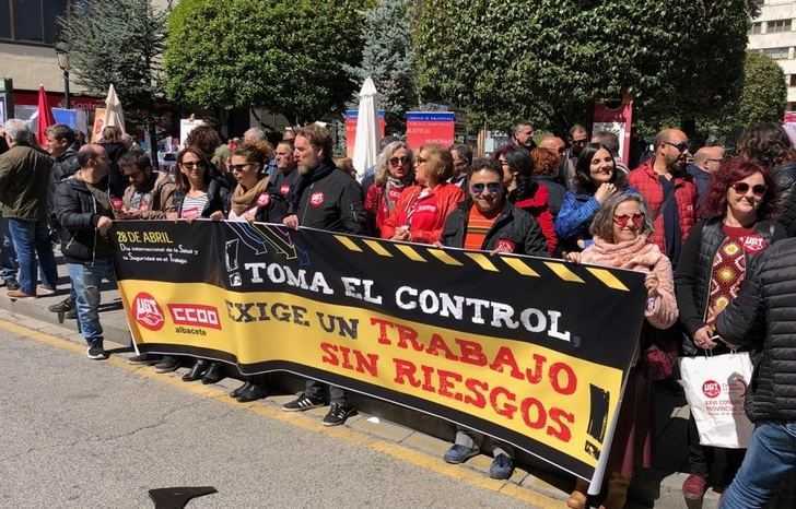 Los sindicatos piden en Albacete medidas para que Castilla-La Mancha no lidere los accidentes laborales