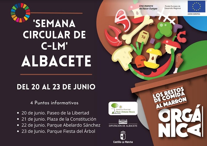 El Consorcio Provincial de Medio Ambiente se suma a la 'Semana Circular de C-LM' con 4 puntos informativos en Albacete