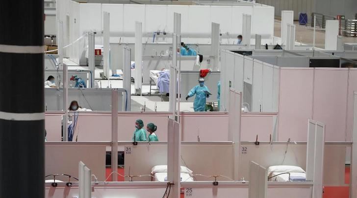 Imágenes del hospital montado en el Ifema de Madrid.