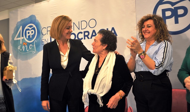 La ministra Cospedal en el acto que tuvo lugar en Guadalajara.