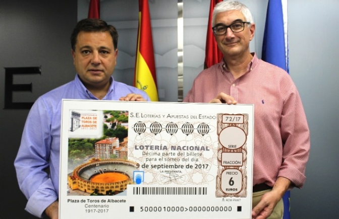 Albacete y su plaza de toros serán la imagen de la Lotería Nacional del 9 de septiembre