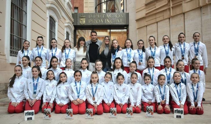La Diputación de Albacete duplica el apoyo al Club Palas en gimnasia rítmica