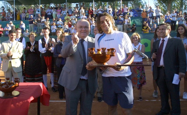 David Ferrer, campeón en Albacete en el año 2005.