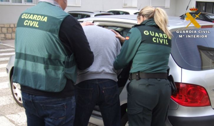 Imagen de la detención en Almansa.