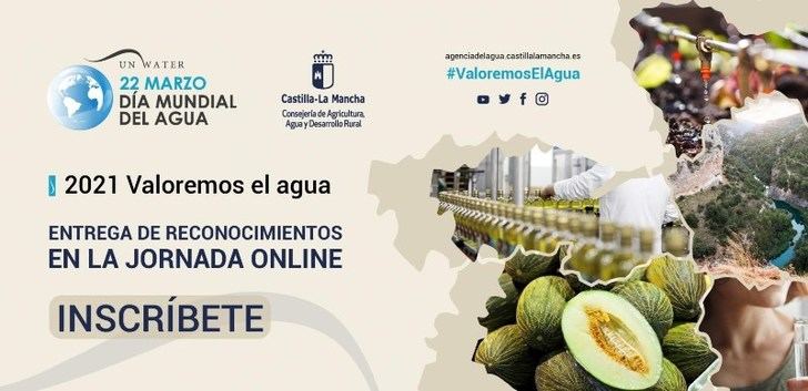 Castilla-La Mancha celebra el Día Mundial del Agua este lunes de manera virtual, bajo el lema 'Valoremos el agua'