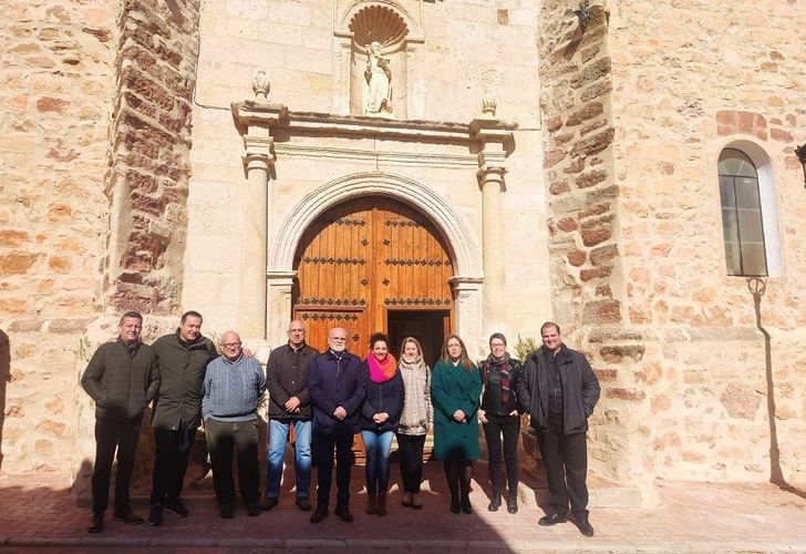 La Diputación de Albacete contribuye al mantenimiento de las fachadas de la Iglesia de San Bartolomé de Viveros