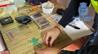Golpe de la Policía Nacional al tráfico de cocaína y cultivo de marihuana en Albacete