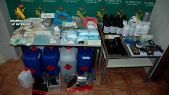 Desarticulada una organización criminal dedicada al tráfico de drogas en la provincia de Ciudad Real