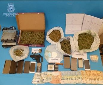 Desarticulado un punto de venta de cocaína, marihuana y hachís en Puertollano, con dos personas arrestadas