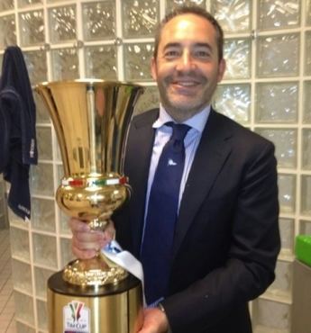 Antonio Gómez, ganador de la Copa de Italia con el Nápoles