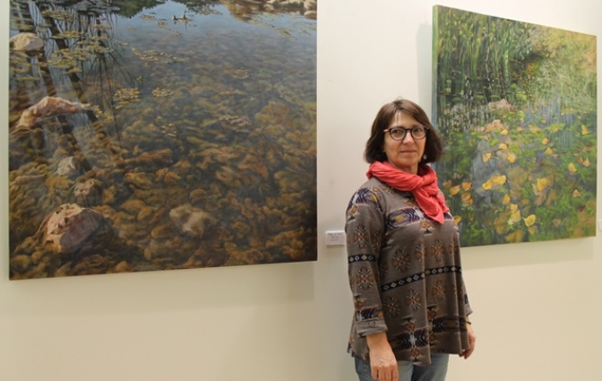 ‘Agua y Figura’ de Eva García Gregorio, en la sala de exposiciones de la Casa Perona de Albacete