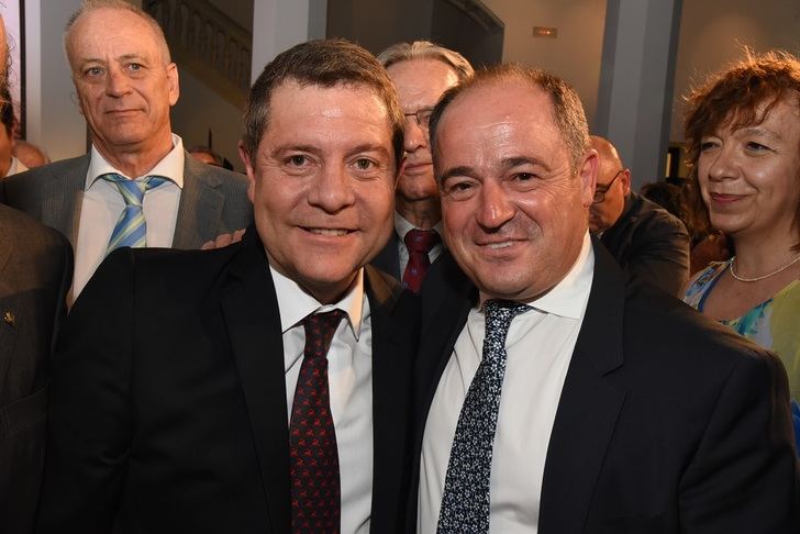 Alcalde y vicealcalde de Albacete, Casañ y Sáez, estuvieron en la toma de posesión de Page