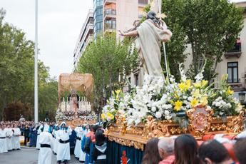 La Procesión del Encuentro puso fin a la Semana Santa de Albacete