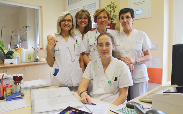 Imagen de archivo de un grupo de enfermeras de Castilla-La Mancha.