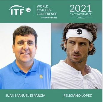 El albaceteño Juanma Esparcia y el toledano Feliciano López participan en una conferencia mundial sobre tenis