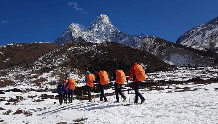 La expedición Álex Txikon-AMIAB ha llegado al Campo Base del Ama Dablam