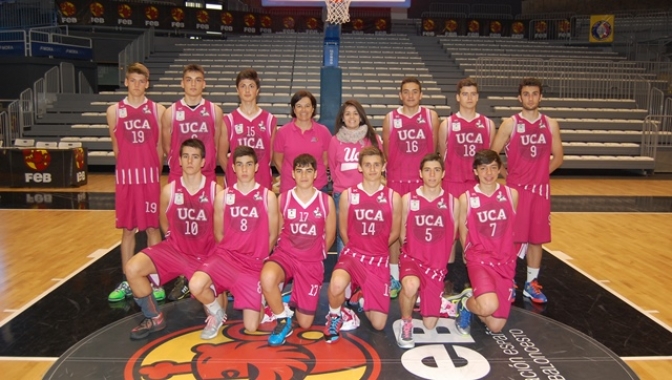 El CB UCA perdió (52-94) con el Unicaja Málaga en el Nacional cadete masculino