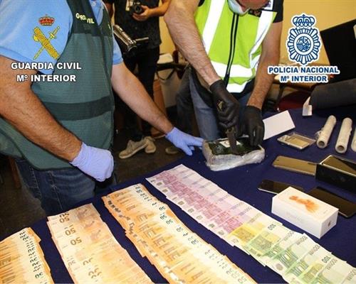 Desarticulada una organización criminal dedicada al tráfico de cocaína en Yuncos (Toledo)