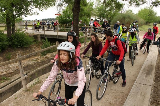 El IES Andrés de Vandelvira de Albacete organiza una ‘bicicletada’