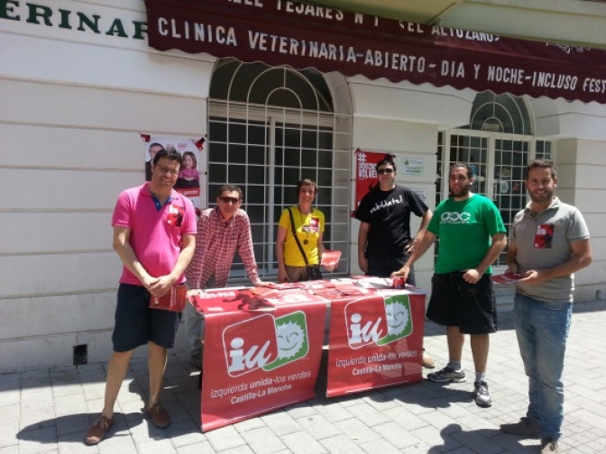 IU desarrolla este fin de semana una intensa jornada de trabajo electoral en Albacete y pedanías