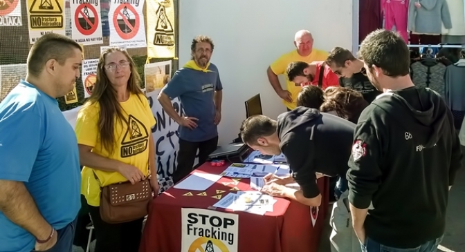 Éxito en la campaña contra el Fracking que se celebró en Fuente Álamo