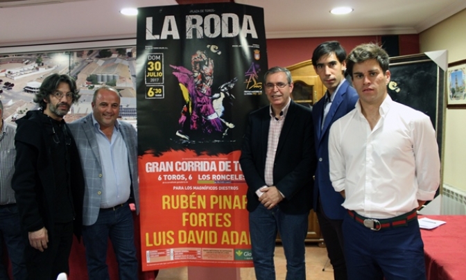 Pinar, Fortes y Adame harán el paseíllo en la corrida de toros de las fiestas de La Roda