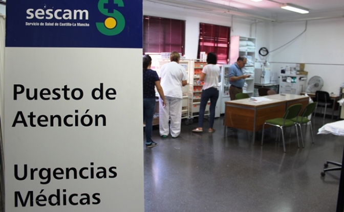 El SESCAM instala el puesto de atención a urgencias médicas en la Feria de Albacete