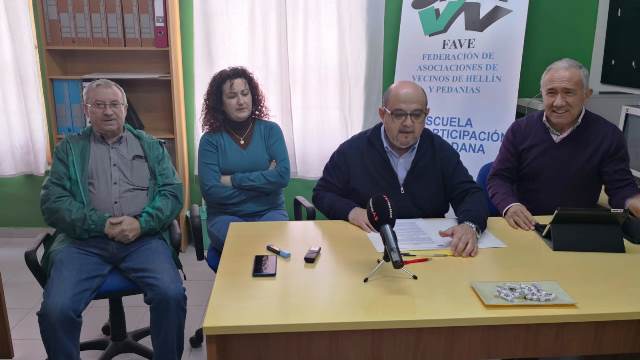 La Federación de Vecinos y Pedanías de Hellín se recompone con nuevo presidente