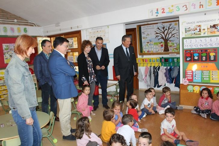 Federico Mayor Zaragoza visita el CEIP que lleva su nombre en la ciudad de Albacete